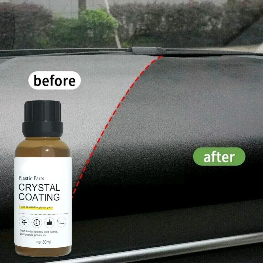 Car Nano Plastic Revitalizing Coating Plastic Agent Car Exterior Restorer Car Plastic Refreshing Coating Agent Set 1636