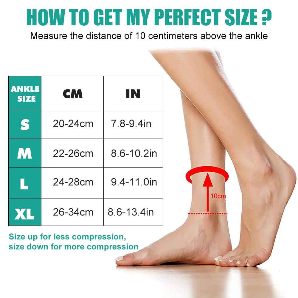 1Pair Ankle Brace, Ankle Support Compression Sleeve for Men Women,for Foot Pain, Sprained Ankle, Recovery,Sports