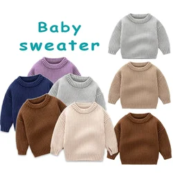 Bambini bambino maglione allentato lavorato a maglia autunno inverno neonato ragazza vestiti girocollo bambino bambino ragazza ragazzo Pullover capispalla bambino