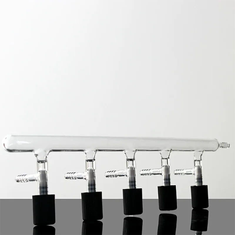 1PCS High vacuum valve single row gas distributor glass instrument 0-4mm