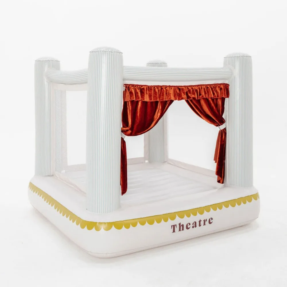 قوس قزح ترتد البيت هدية عيد ميلاد 1-6 سنوات من العمر PVC قلعة صغيرة قابلة للنفخ لعبة الأطفال القلعة