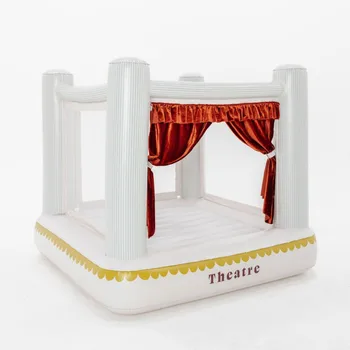 レインボーバウンスハウス誕生日ギフト 1-6 歳 PVC ミニインフレータブル城子供のおもちゃの城