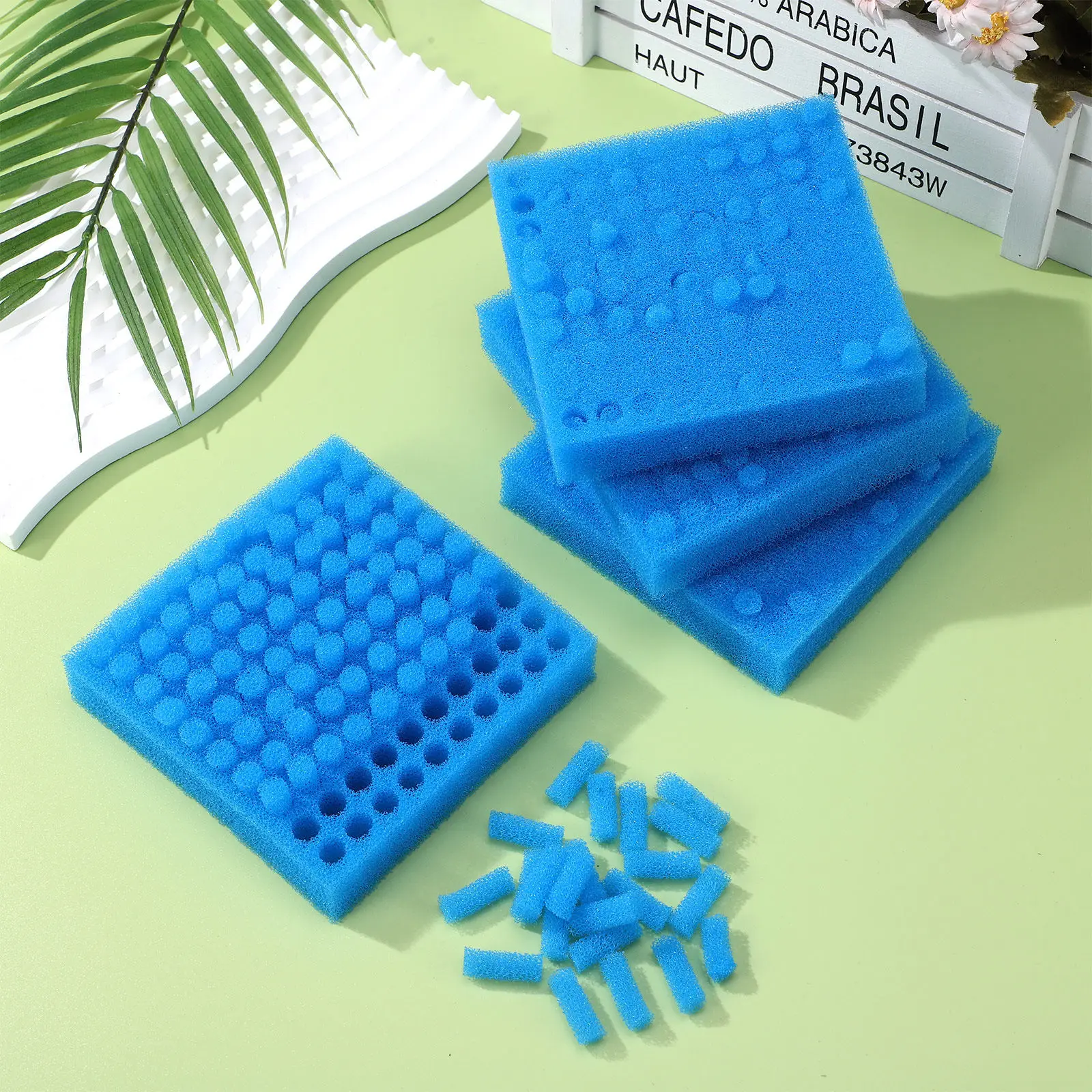 

400pcs Blue Column Filter Cotton Sponge Nose Hygiene Baby Care Efficient Cleaning Infant Parts
