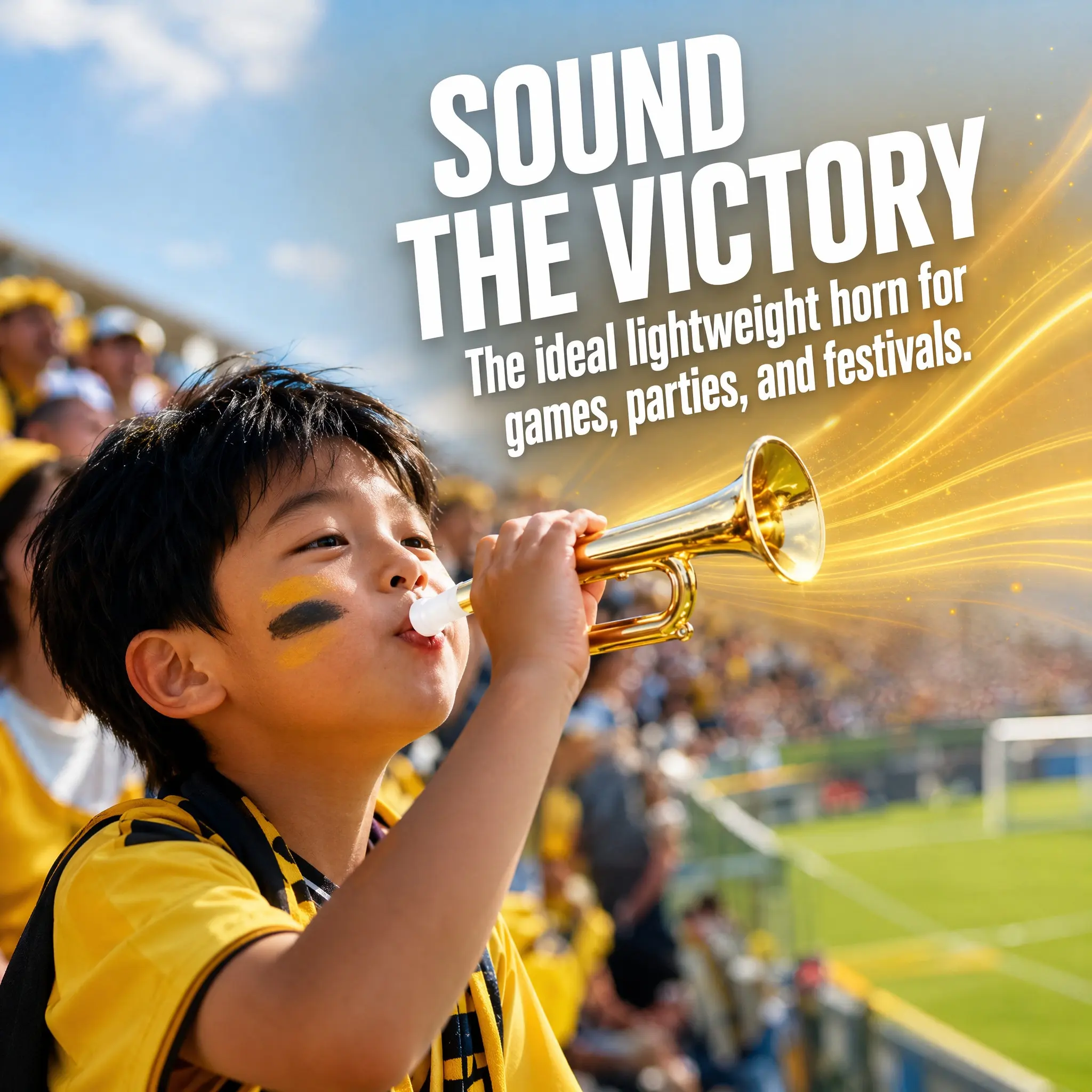 10Pcs High Grade ABS Cheering Trumpet Portable Fun Visual Decoration Prop for Parties Ceremonies Activities Festival