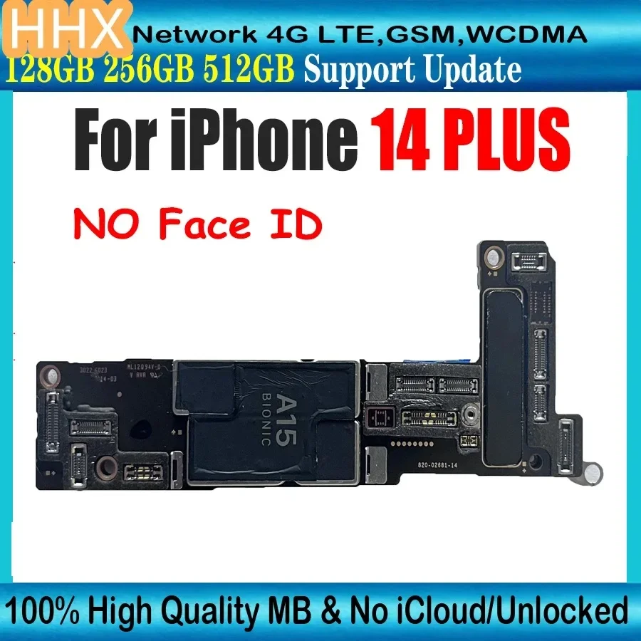 For iPhone 14 Plus 14Plus Motherboard With Face ID Clean ICloud