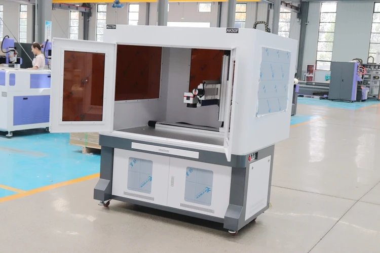 Mirror Laser Engraving Machine Big Size UV Laser Marking Machine Steel Plate Marking Machine 600*900MM JPT Fiber Laser Marker