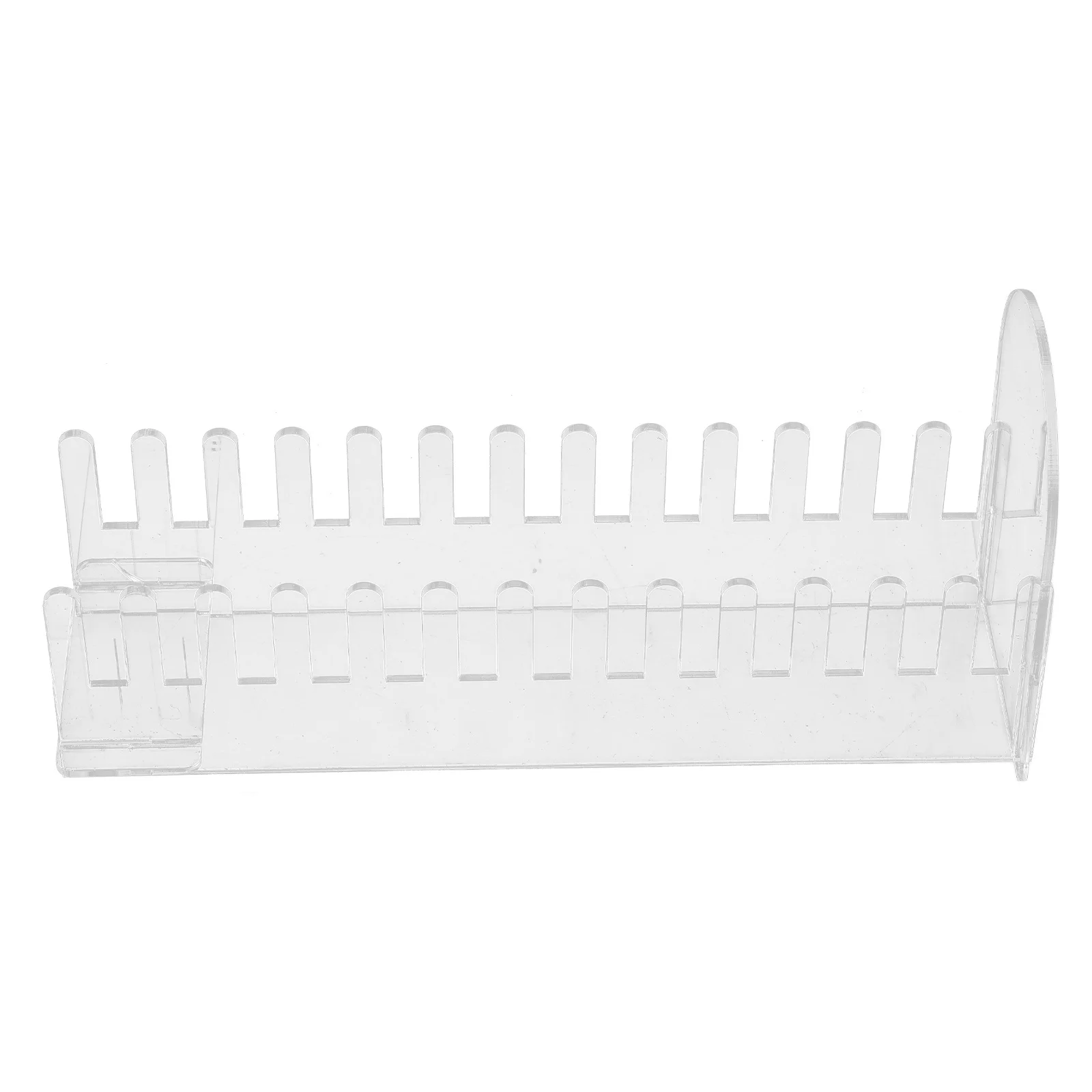 

Acrylic Greeting Card Display Stand Multi-Slot Design Clear Organizer for Vendor Events Postcard Holder Display Rack