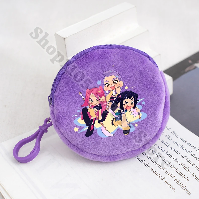 KPop شيطان الصيادين الاطفال لطيف محفظة نسائية للعملات المعدنية الأطفال أنيمي محفظة قطيفة صبي فتاة الكرتون موضة حقيبة المال كيس التخزين هدايا 2025 #5