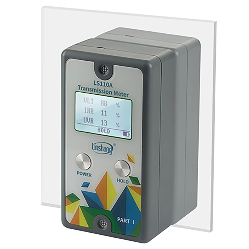 LS110A Split Transmission Meter with IR UV Rejection Visible Light Tansmittance for Window Glass Film Meter Front Windshiled