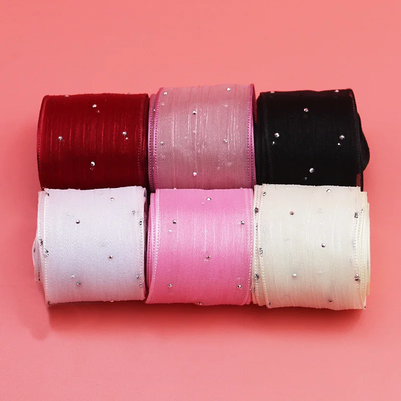 (5 meter/paket) 4 CM Blase Plissee Band Diamant Mesh Organza Band Haar Bogen Material Geschenk Verpackung Kleidung Dekoration DIY – Detail 3