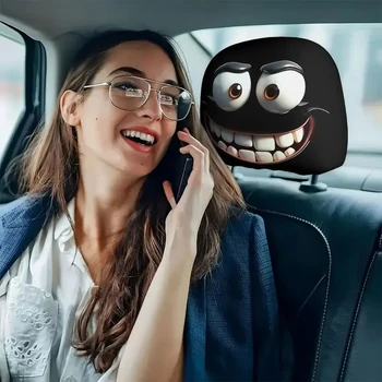Smiley Face Car Pillow Covers 4
