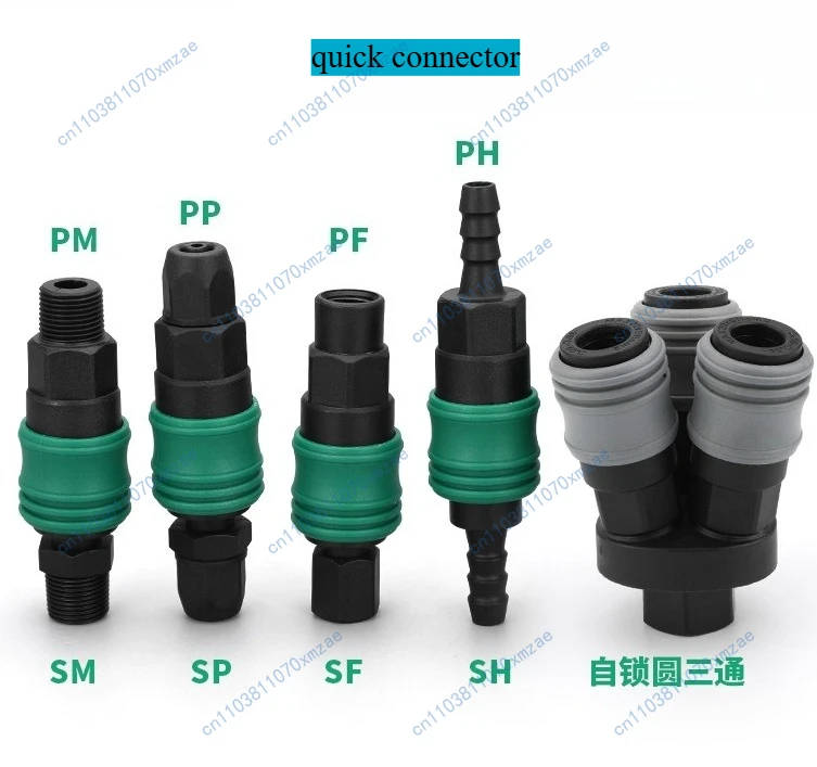 

10 шт., пластиковый стальной самоблокирующийся C-типа, быстрый разъем, воздушный насос, воздушный компрессор, мужской и женский разъем, пневматический тройник