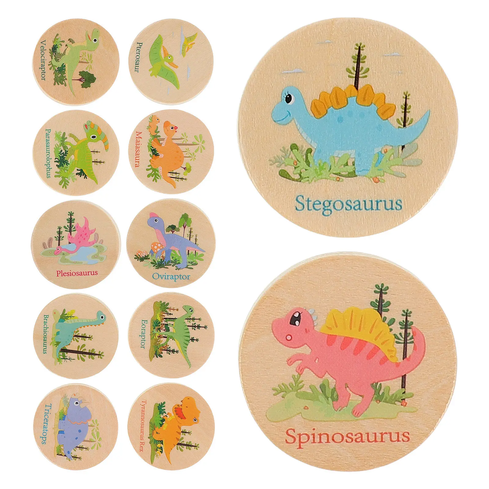 

Набор из 24 игрушек-динозавров для развития моторики и изучения букв, для детей, для игр с карточками и настольных игр