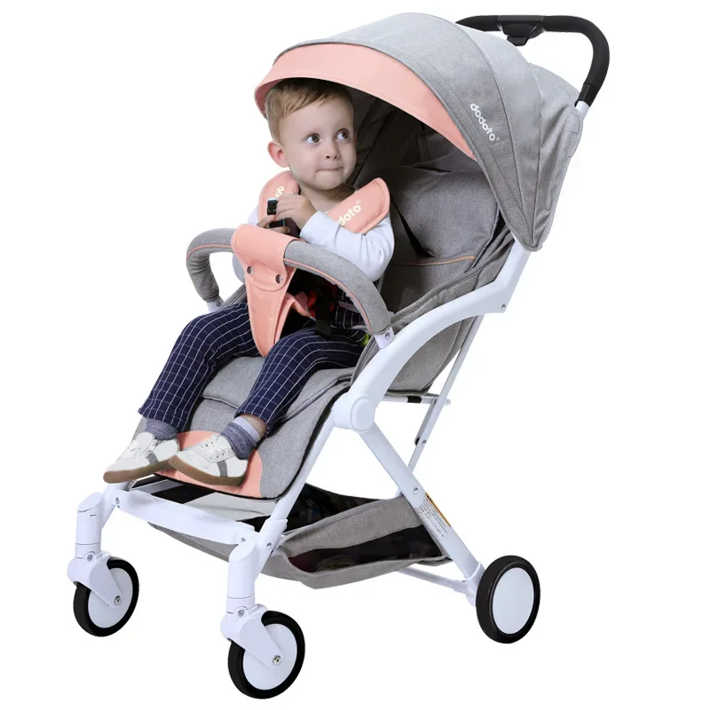 Baby Stroller High Landscape Ultra-lightweight Can Take on The Plane Stroller Newborn Four-wheeled Shock-absorbing Stroller