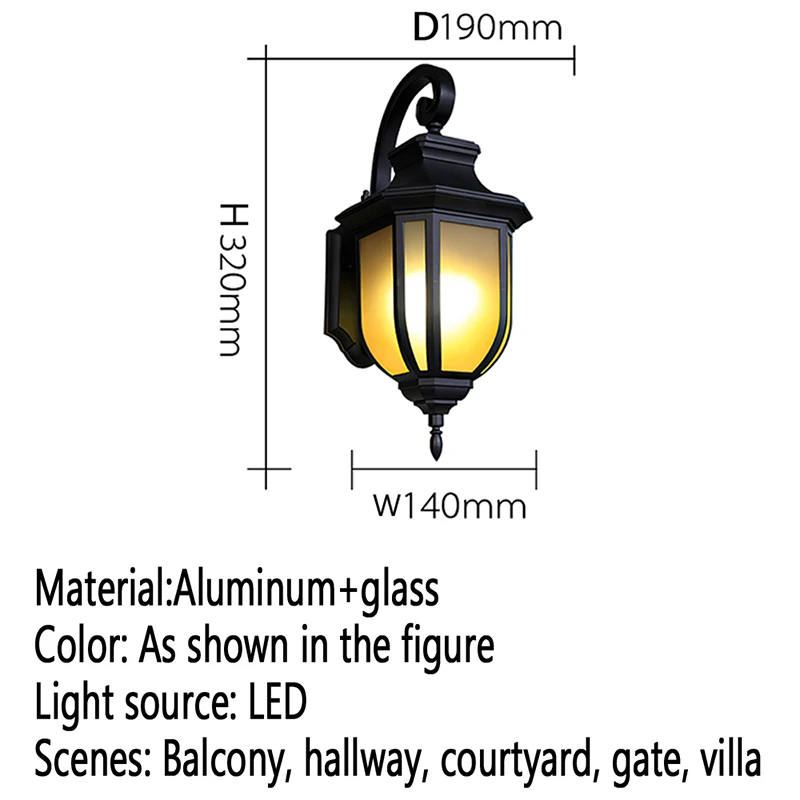 OUFULA-Lámparas de pared LED contemporáneas para exteriores, simplicidad eléctrica, impermeable, balcón, pasillo, patio, Villa, puerta, Hotel