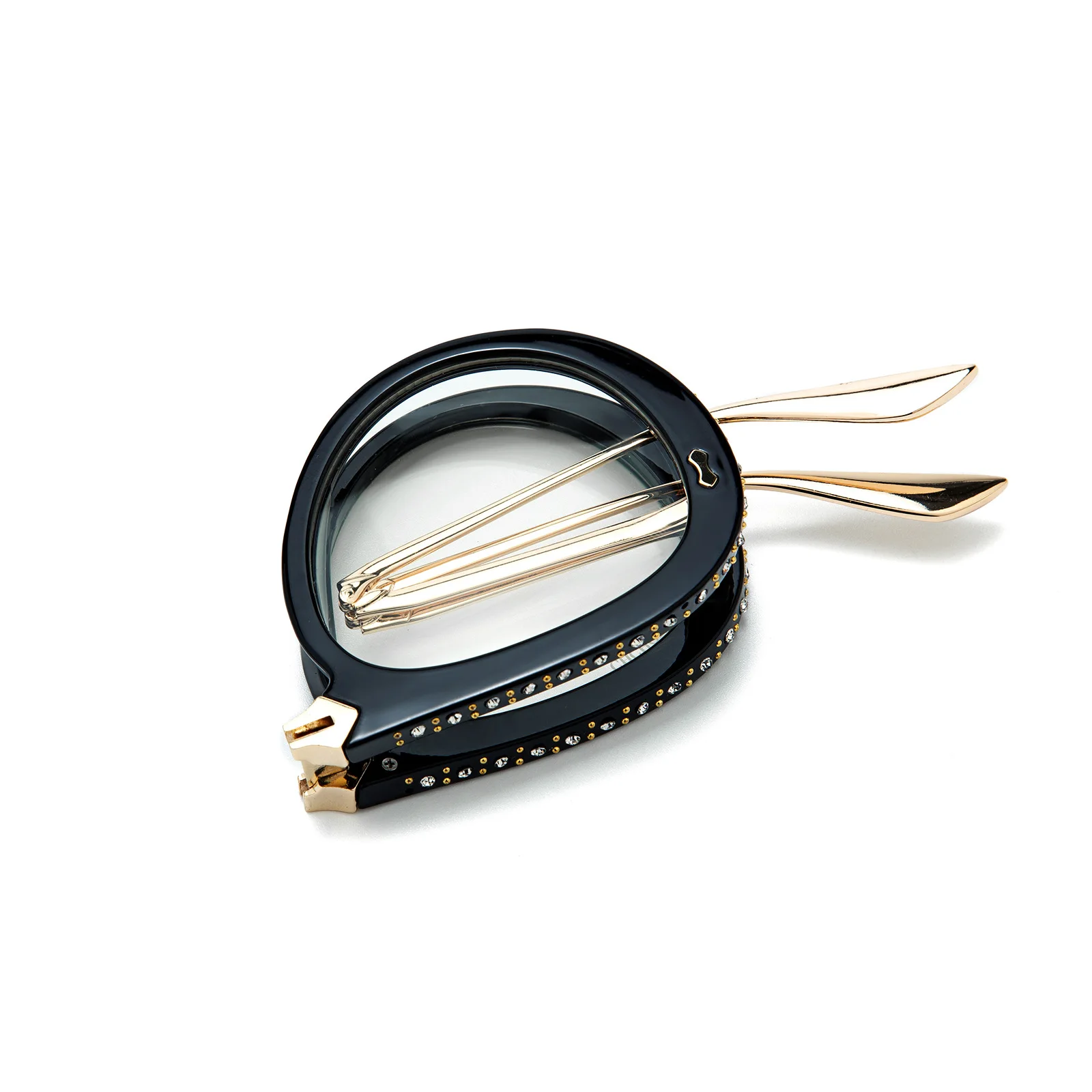 Occhiali da sole con diamanti Occhiali da sole pieghevoli color gelatina alla moda da donna Street Style Trendy Versatile Best seller