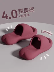 Eva Air Cushion Indoor Home Cool Thick Sole Slippers Shoes Women Summer Bathroom Shower Home Silent Anti Slip New Soft Slippers