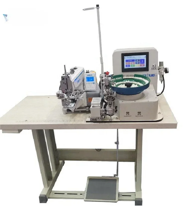 YS-998-373 automatic stand-up button feed attaching machine button feeding machine