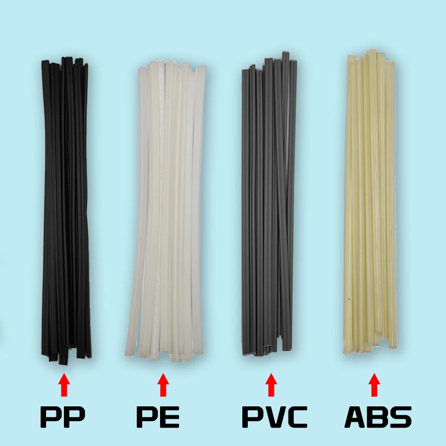 

40pcs Plastic Welding Rods 200mm Length ABS/PP/PVC/PE Welding Sticks 5x2mm For Plastic Welder