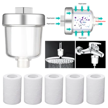 1ชุด Outlet เครื่องฟอกอากาศ Universal ก๊อกน้ำสำหรับห้องครัวห้องน้ำในครัวเรือนกรอง PP ผ้าฝ้ายความหนาแน่นสูง Practica