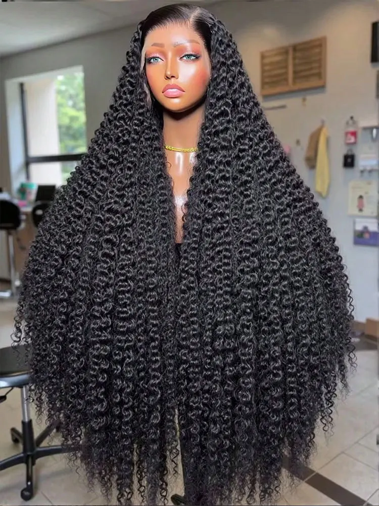 

13x4 Джерри Кудрявый Парик Фронта Шнурка Глубокие Кудрявые Парики Человеческих Волос 13X6 HD Прозрачный Парик Фронта Шнурка Для Женщин 250% Плотность