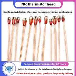 5PCS MF51 Precision Glass NTC 1.3/1.8mm 10K/50K/100K 3435 3950 1% Thermistor Negative Temperature Thermal Resistor for 3DPrinter