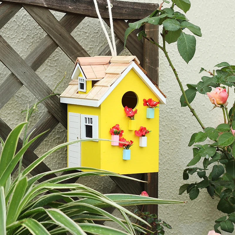 Birds and Nature High Quality Bird House Courtyard Outdoor Bird's Nest Bird House Feeder Gardening Decoration Landscaping