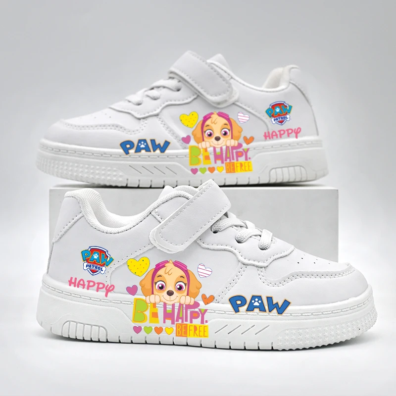 Girls Paw Patrol Cartoon Casual Shoes Children New Non-slip Design Cute White Sport Shoes Baby Kids Outdoor Breathable Sneakers
