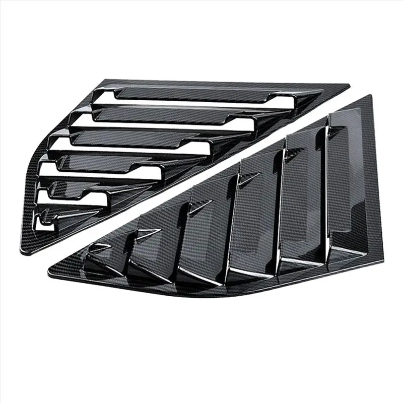 A13F-Rear Quarter Window Louvers For Ford Focus MK3 Hatchback 2012-2018 Car Tunning Panel Side Air Vent Cover