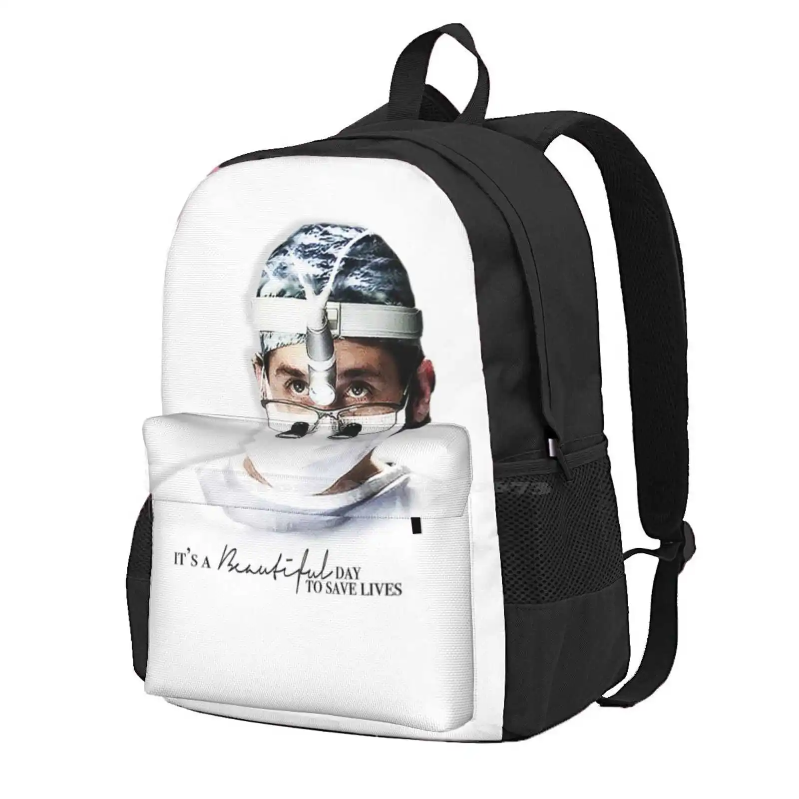 Beautiful Day Hot Sale Schoolbag Backpack Fashion Bags Greys Derek Anatomy Shepherd Patrick Dempsey Tv Show