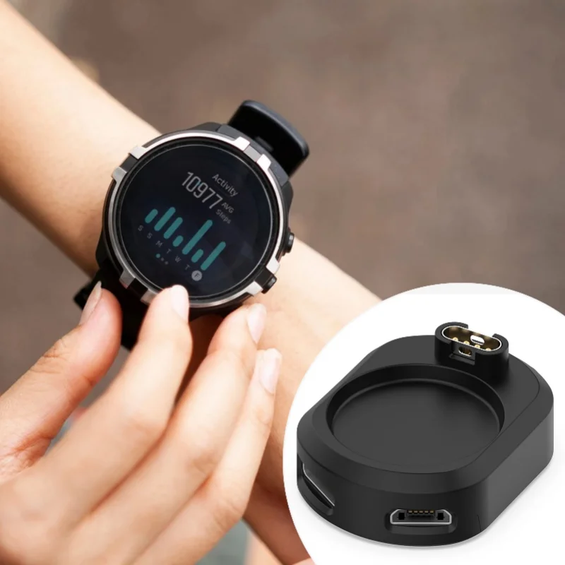 Adaptador de cargador de reloj 2 en 1 Tipo C y Micro Dock para Garmin Fenix 7, 6, 5, 7x, 6x, Vivoactive 3, Forerunner 955, 935, 255, 745