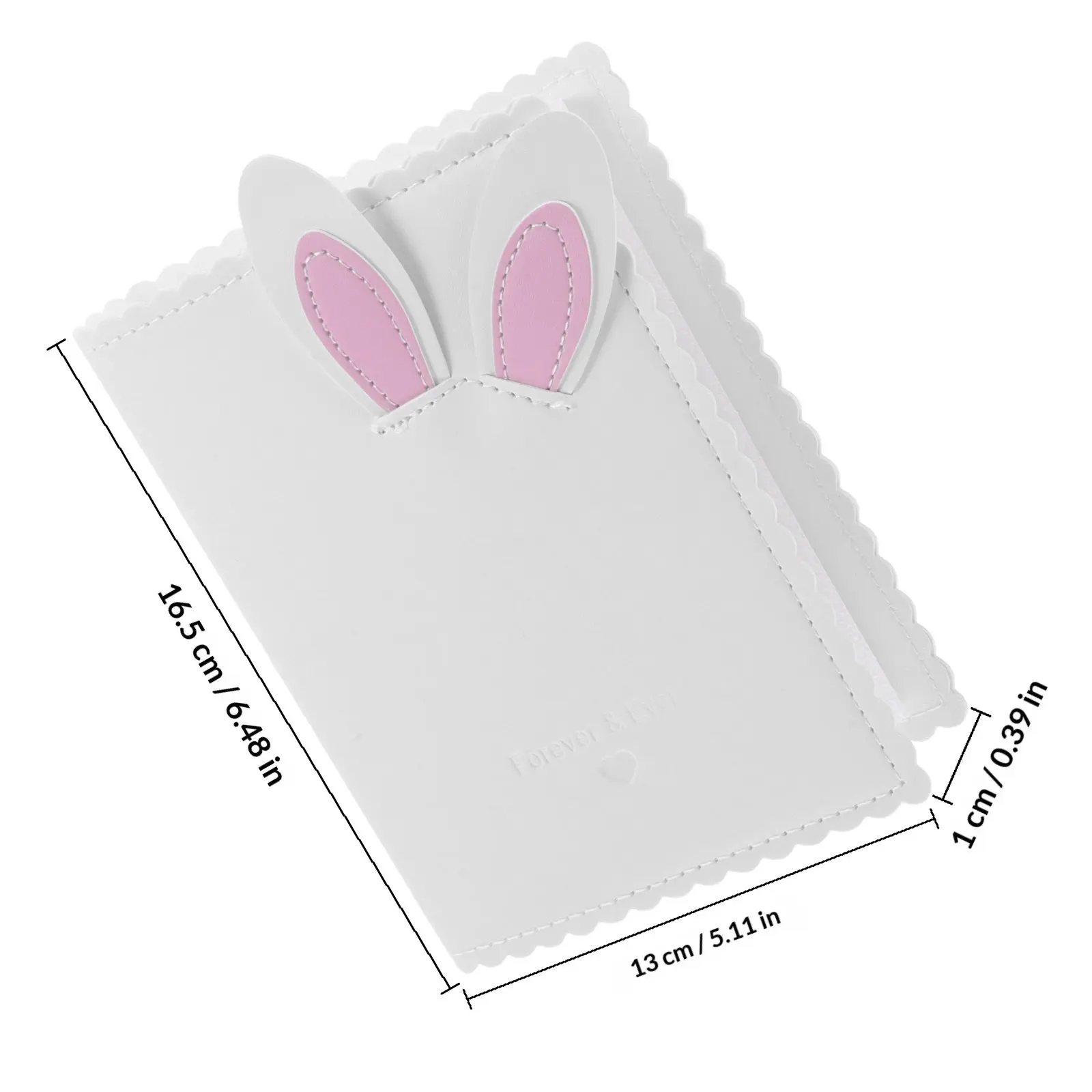 Cute Mini Bunny Photo Album Small Portable Card Book for Baby Girls Travel Scrapbook Scrap Book Bookshelf Photo Albums