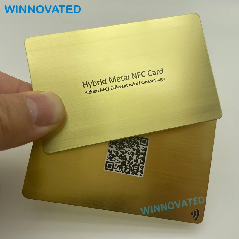 Customized product Blank Stainless Steel NFC Metal Business Card RFID Chip Key Card for Hotel - Image 2