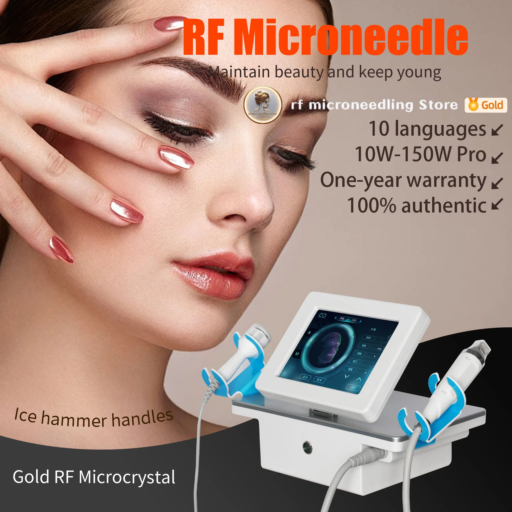 RF Microneedle Beauty Machine Morpheus 8 Microneedling Stretch Mark Remover Fractional Micro Needling