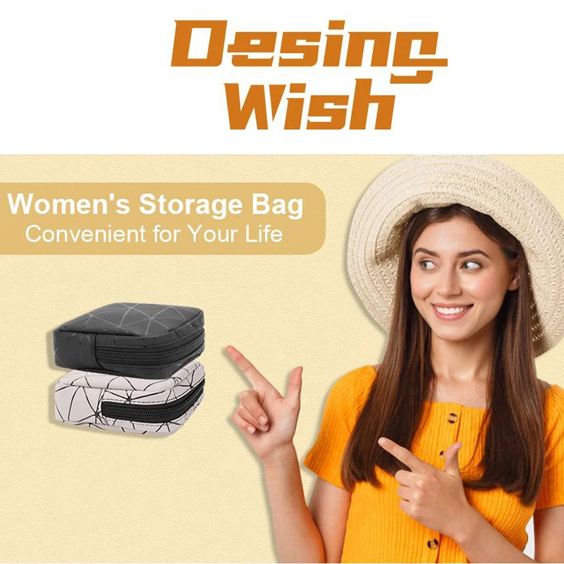 

Cosmetic Bag for Women, Coin Purse, Makeup Bag, Tampon Storage Bag, Sanitary Napkin Bag, Student Sanitary Pads, College Dorm Ess