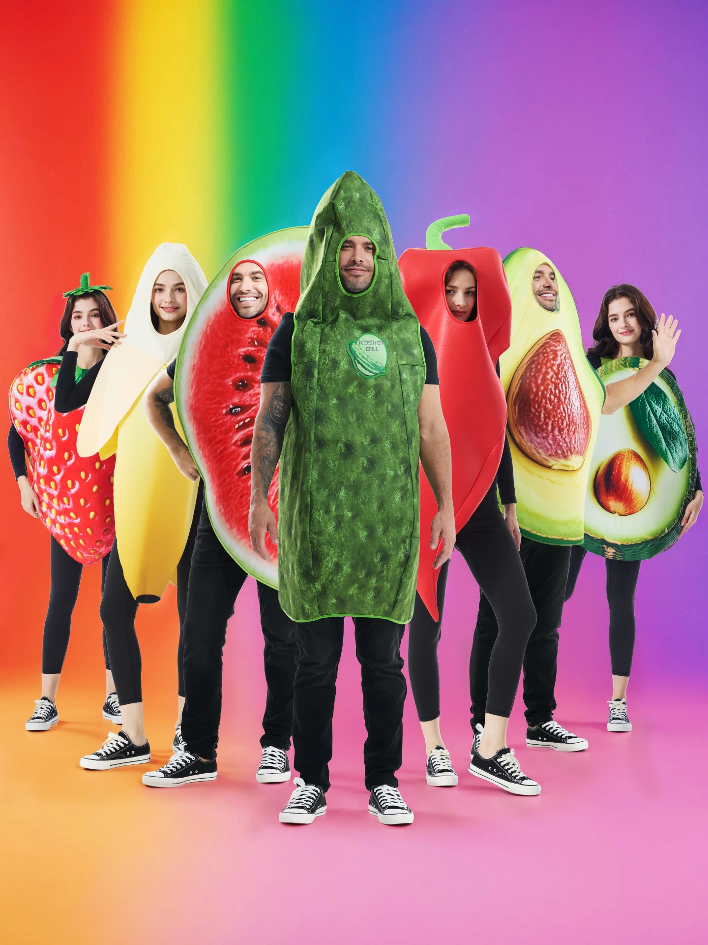 

Креативный костюм на Хэллоуин в тематике овощей и фруктов для сценических выступлений и ролевых игр, из полиэфирного волокна