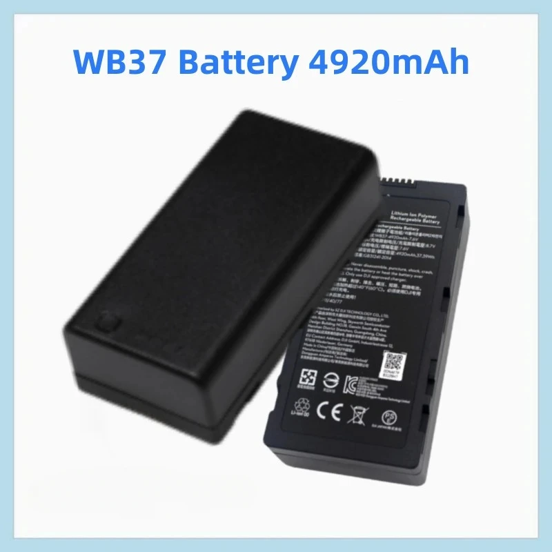 

WB37 Battery 7.6V 4920mAh for Phantom 4 Rtk MG-1P T10 T16 T20 T30 T40 FPV M210/M300 Remote Control Highlight Screen