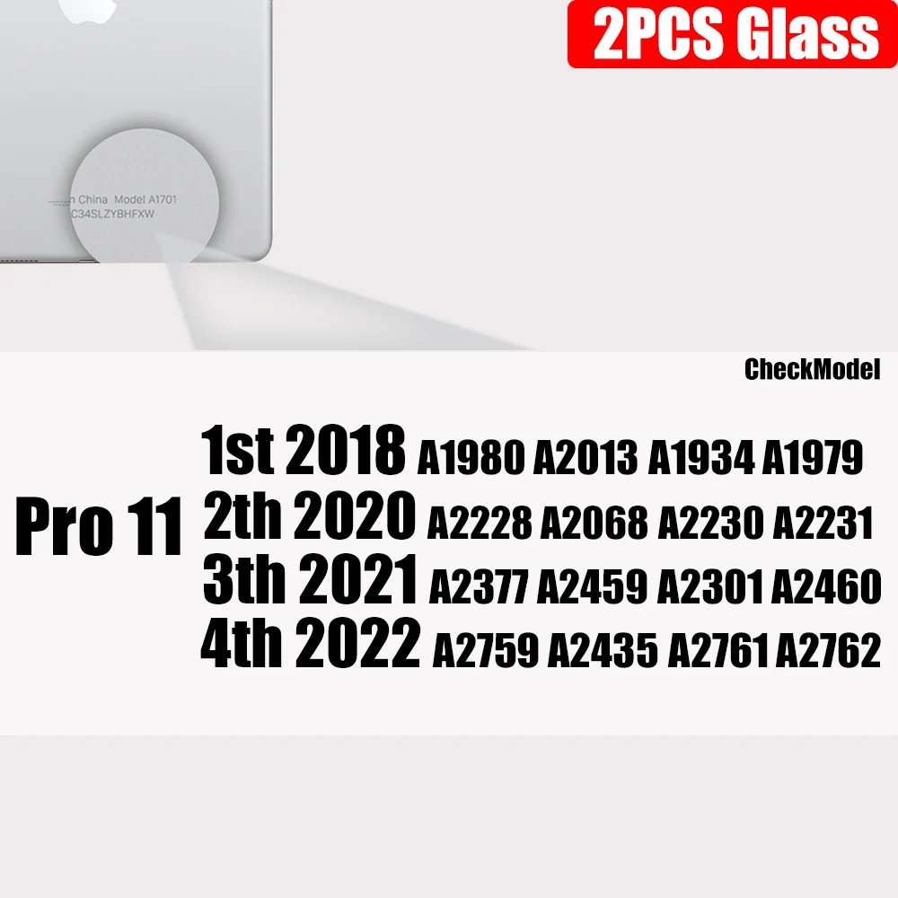 2 stks Helder Gehard Glas Voor Ipad 9 8 7 6 5 9e Generatie 8e 7e 6e Screen Protector Voor Ipad Pro 11 10.5 9.7 Air 5 4 Mini 6