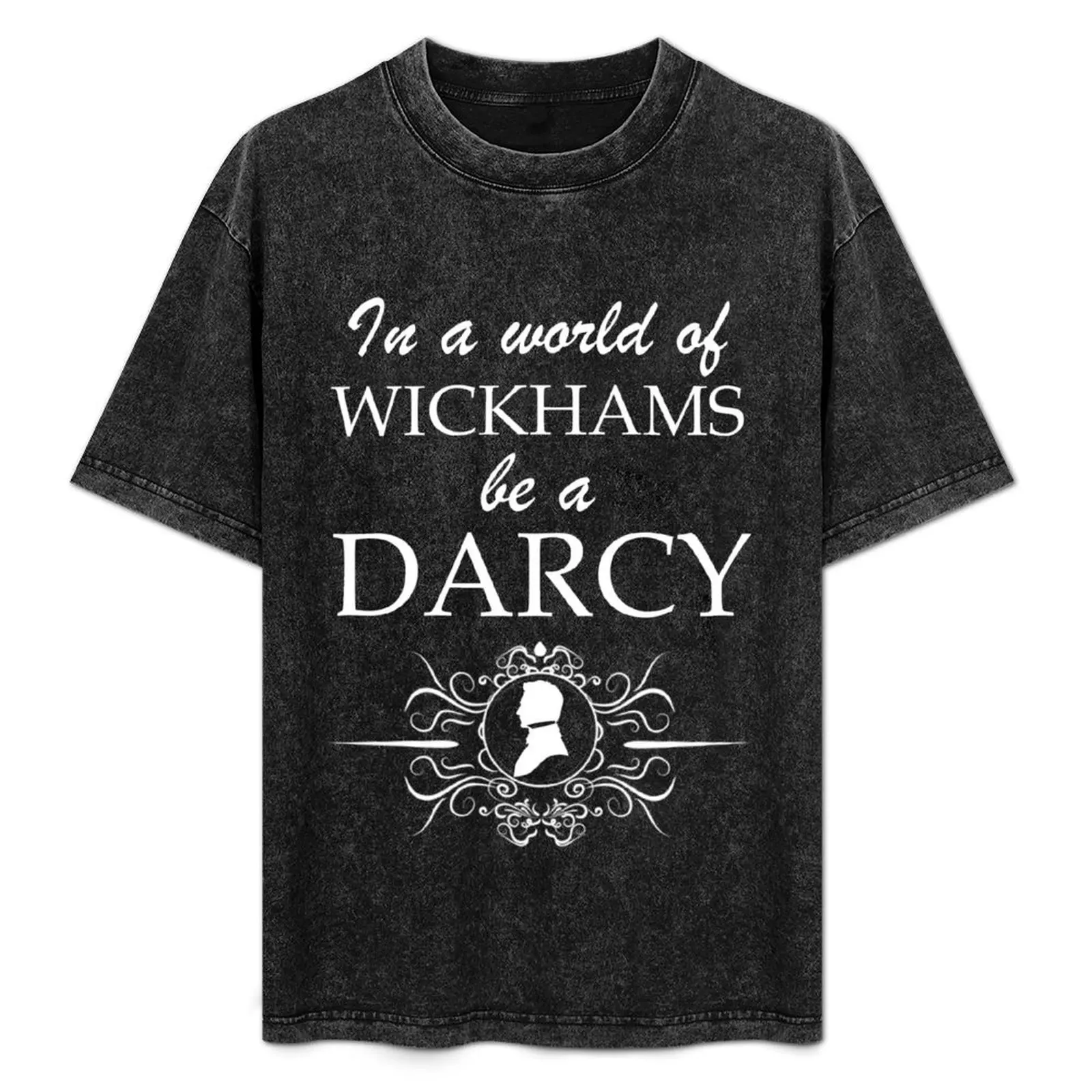 

Jane Austen Vintage Book Club Mr. Darcy Fans Literary Quotes Gifts T-Shirt Simple Casual Short Sleeve Cotton T-Shirt