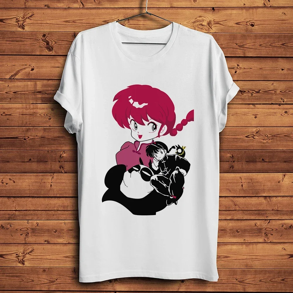 Ranma 1/2 funny anime t-shirt homme summer short sleeve t shirt men white manga casual tshirt unisex streetwear