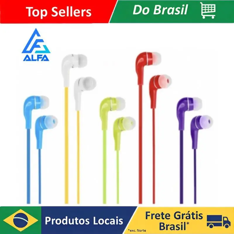 Fone De Ouvido Premium Slim Intra Auricula para celular ,headset com fio