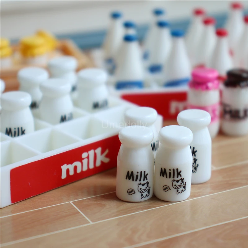 دمية صغيرة صندوق حليب صغير ، مشروب محاكاة ، طعام للدمية ، ألعاب التظاهر ، اكسسوارات المطبخ ، لعبة ، مقياس 1:6 #3