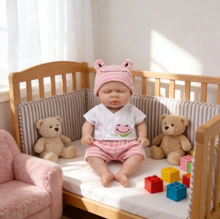 NPK 12'' Mond Kan Open Super Zacht Platina Stevig Siliconen Reborn Augurk Elastisch Rekbaar Levensechte Collectible Art Doll