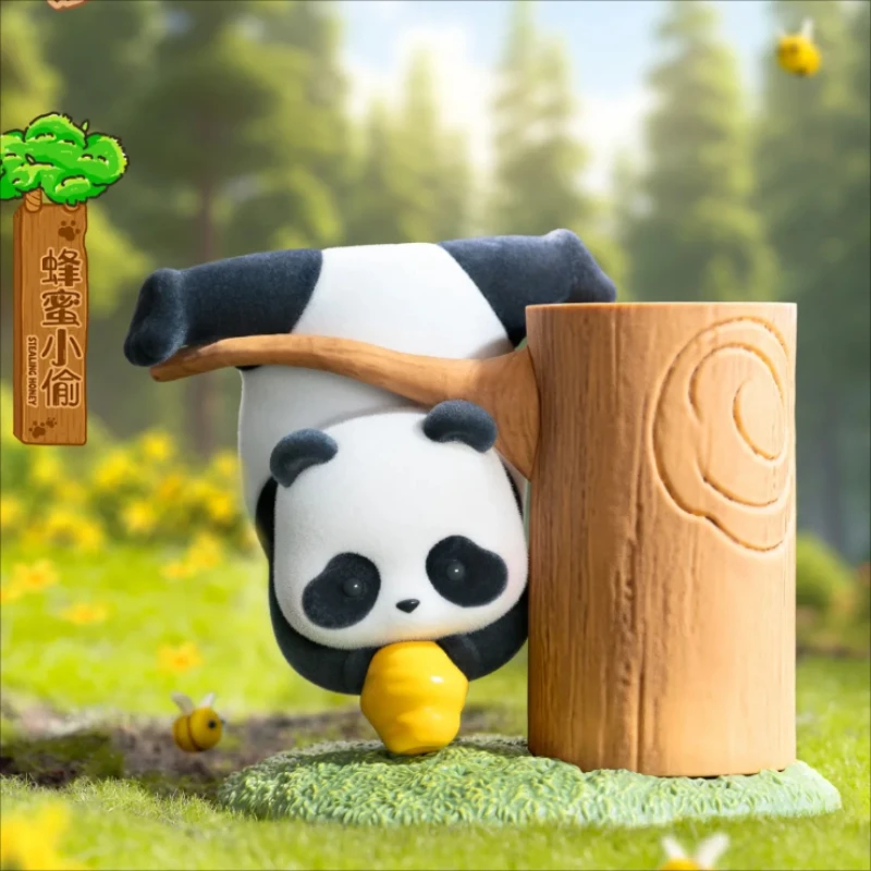 Panda Roll Panda z serii pudełko z niespodzianką zabawki z motywem tajemniczego pudełka z motywem Cute figurki Anime kolekcja modeli na biurko Kawaii prezenty