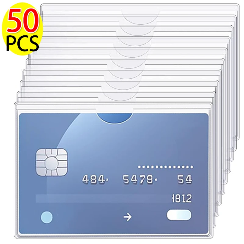 

Прозрачные рукава для карт, водонепроницаемый пластиковый защитный держатель, бизнес-автобус, банк, органайзер для кредитных карт, чехол, товары для дома и офиса