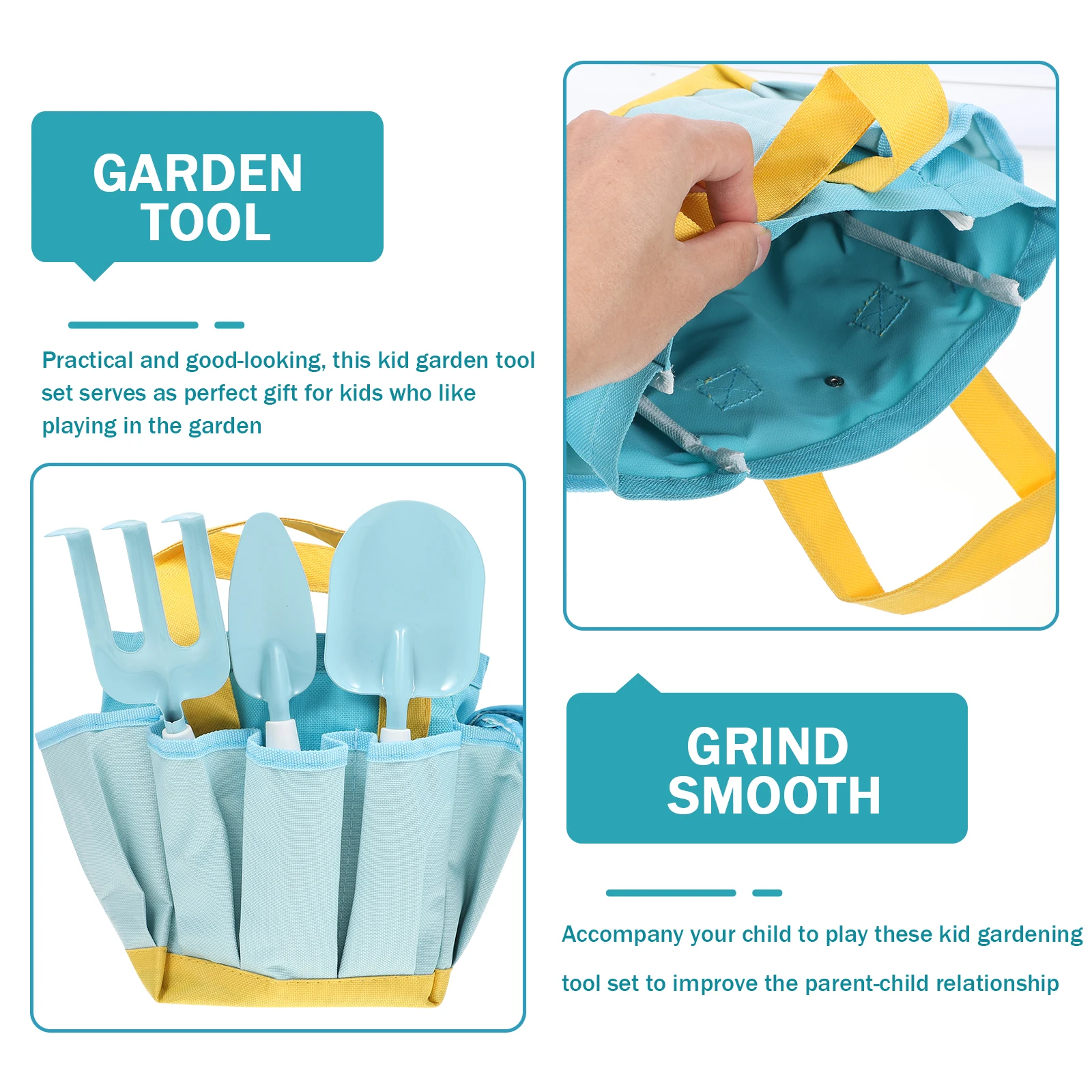 1 Juego de herramientas de plantación, herramientas de jardín para niños, pala de plástico, tamaño de mano para niños, regalo perfecto, Kit de jardinería, herramientas para exteriores