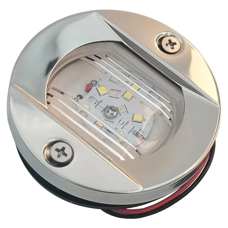 

Stainless steel round stern light LED yacht special side oil tanker fishing boat 12V navigation signal indicator light accesso