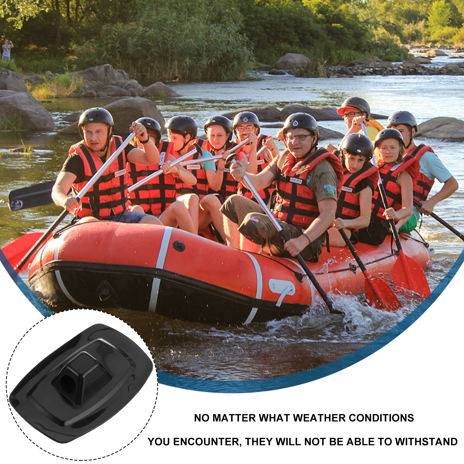 

10 pcs Kayak Accessories Clip Base Boat Rope Buckle Motor PVC Fixing Brackets Reusable Plastic Seat Fastener for Wiring