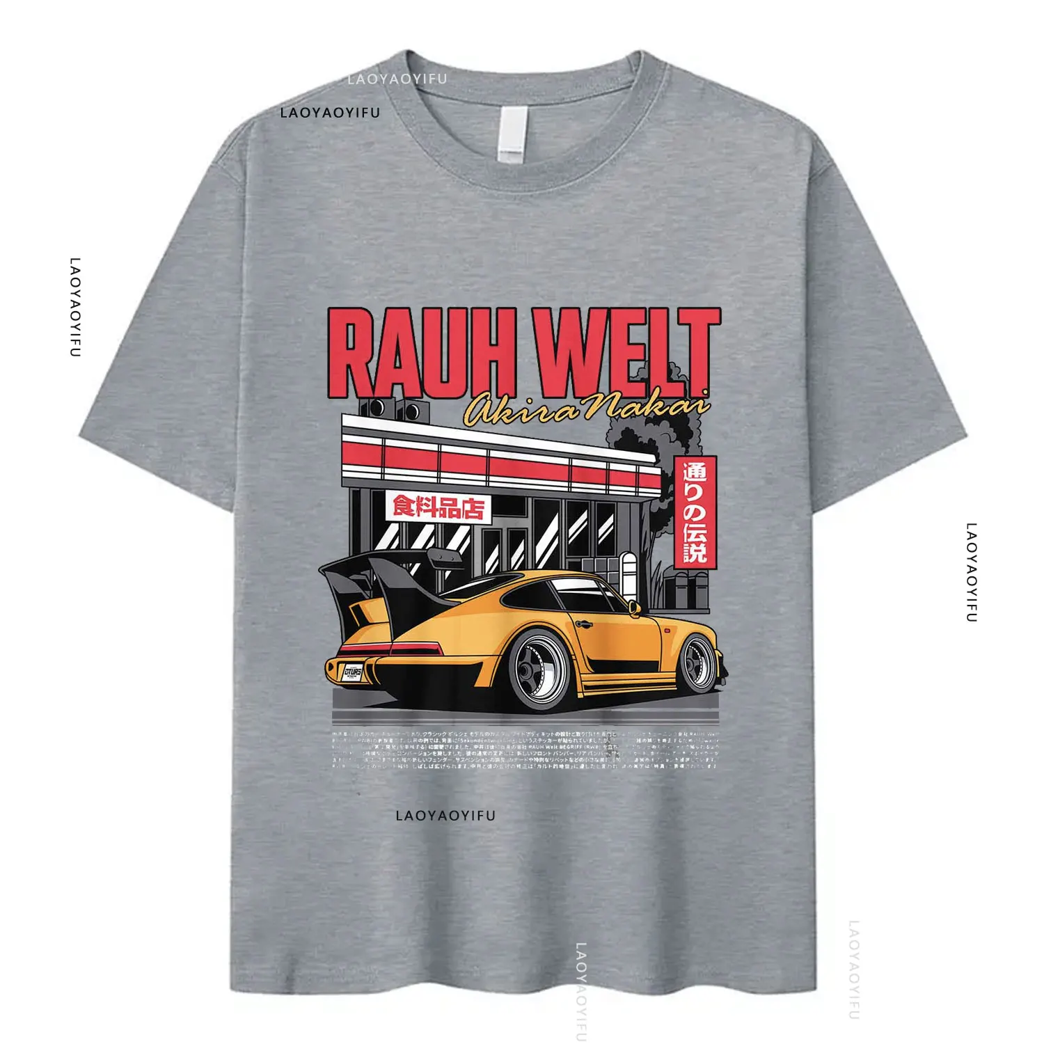 Initial D Drift Car Akagi RedSuns cotton T-shirts Anime Akira Nakai AE86 Tshirt JDM Manga Rauh Welt shirts Takumi Fujiwara Tops