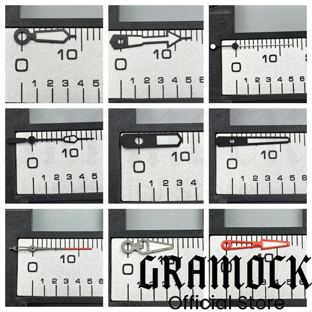 Gramock 28.5 مللي متر أسود أحمر مقياس السمك ساعة الطلب مع الأيدي C3 سوبر الأخضر مضيئة ل NH35 NH36 ساعة يد تعمل بالحركة استبدال أجزاء